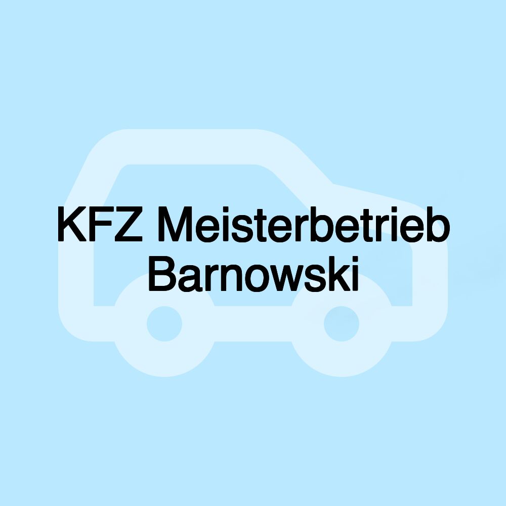 KFZ Meisterbetrieb Barnowski
