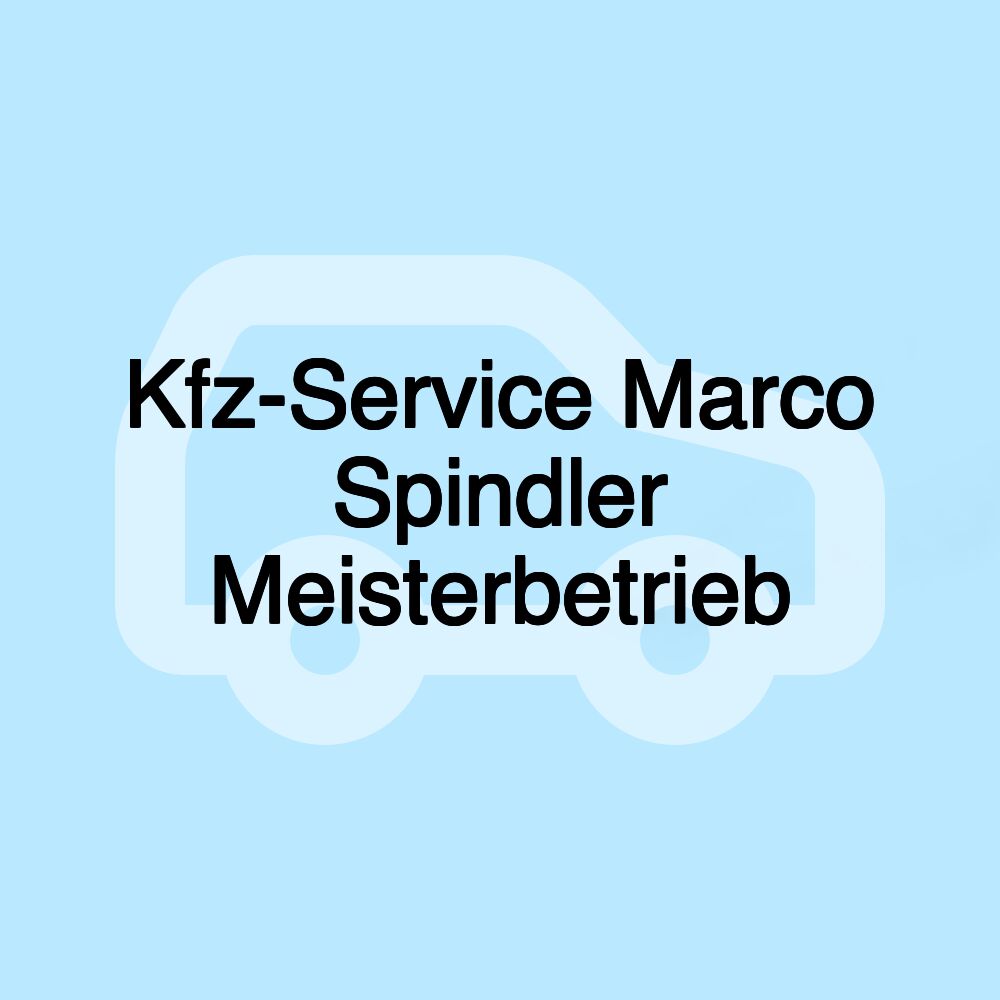Kfz-Service Marco Spindler Meisterbetrieb