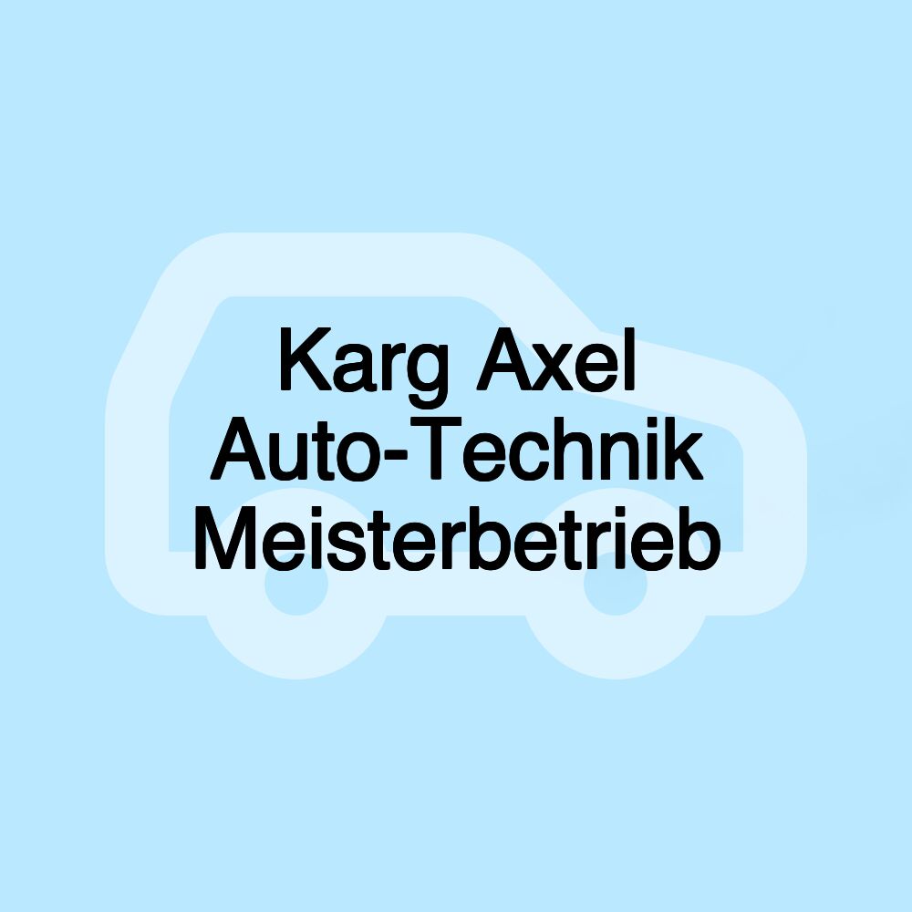 Karg Axel Auto-Technik Meisterbetrieb