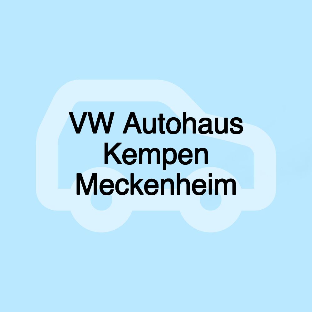 VW Autohaus Kempen Meckenheim