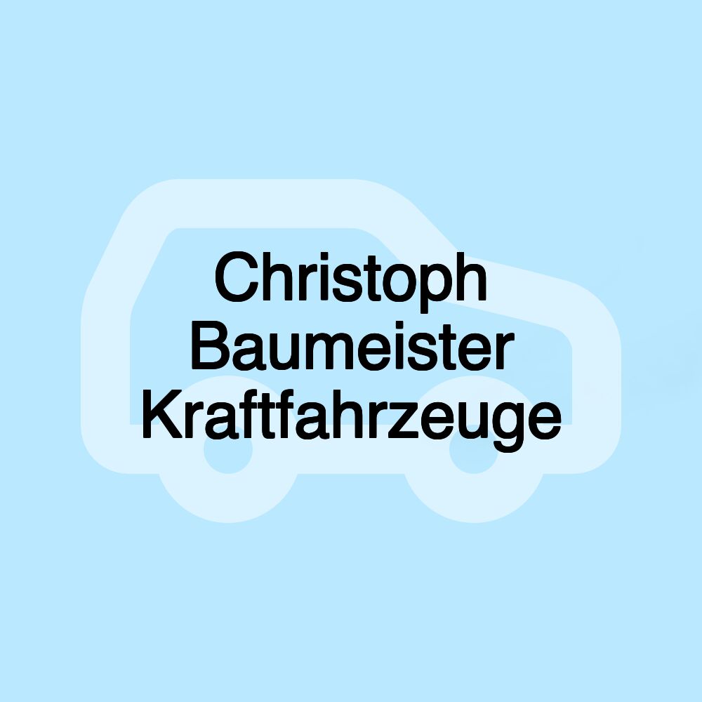 Christoph Baumeister Kraftfahrzeuge