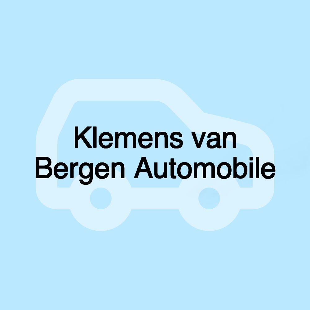 Klemens van Bergen Automobile