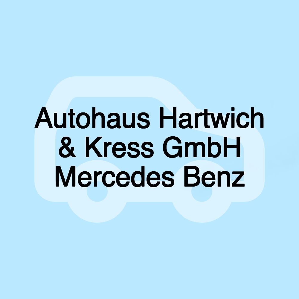 Autohaus Hartwich & Kress GmbH Mercedes Benz Autohaus Hartwich & Kress GmbH Mercedes Benz