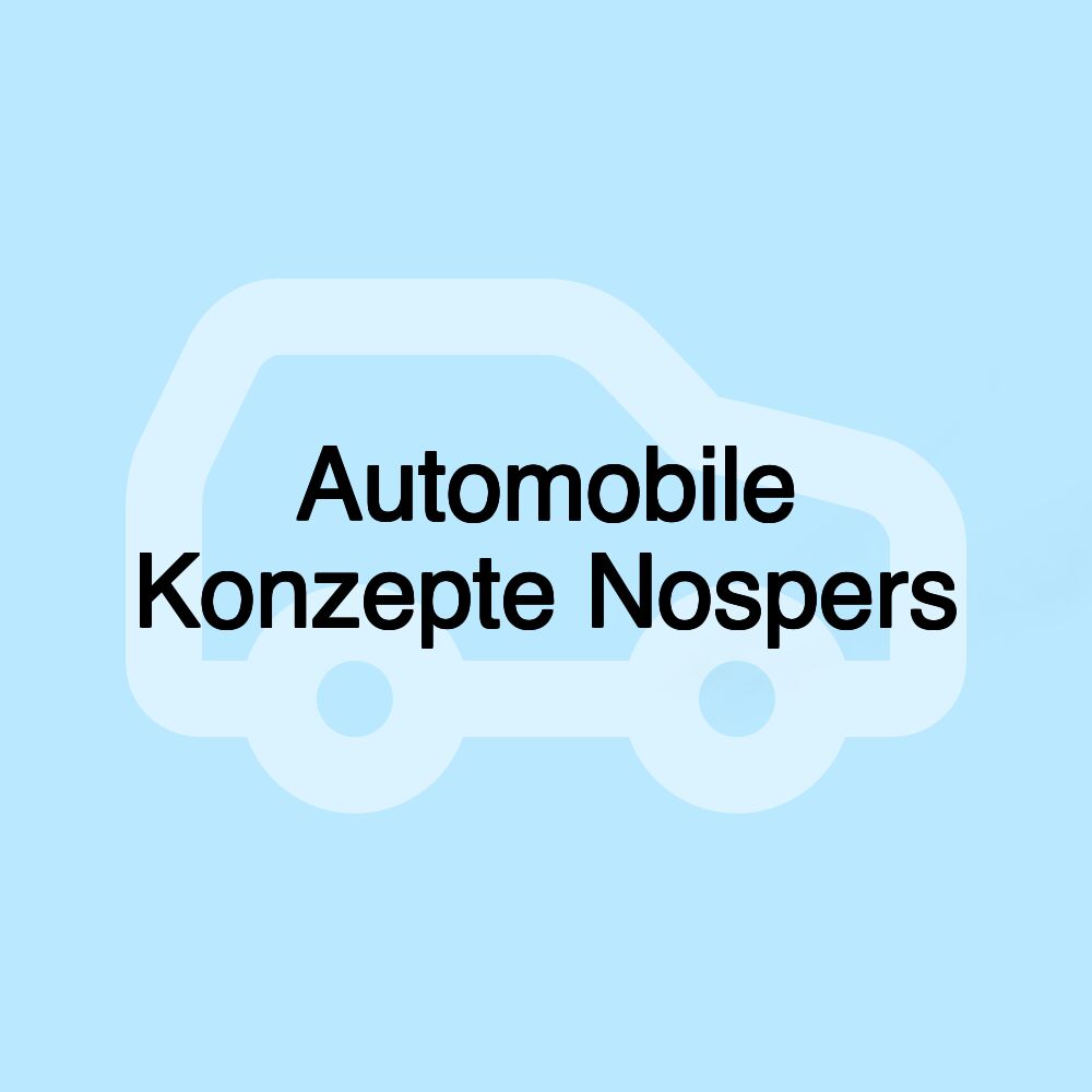 Automobile Konzepte Nospers