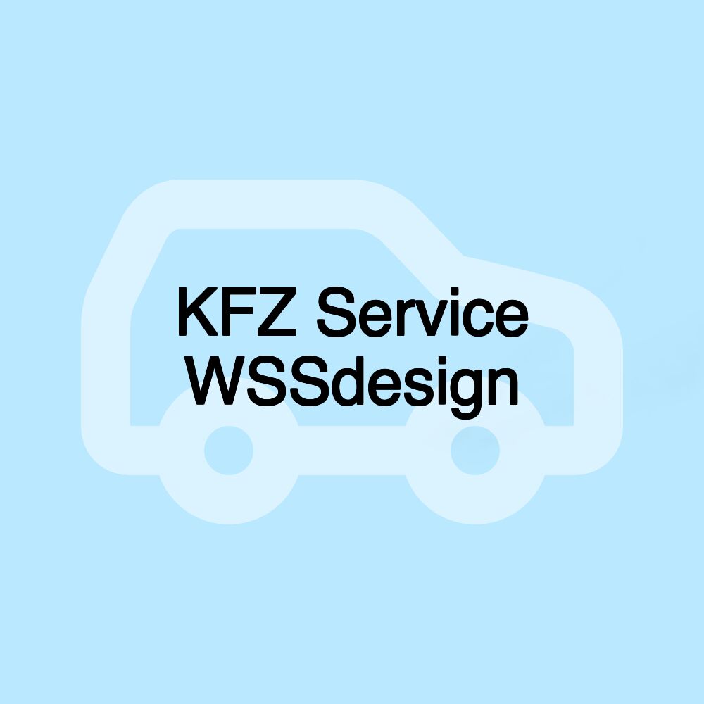 KFZ Service WSSdesign KFZ Service WSSdesign