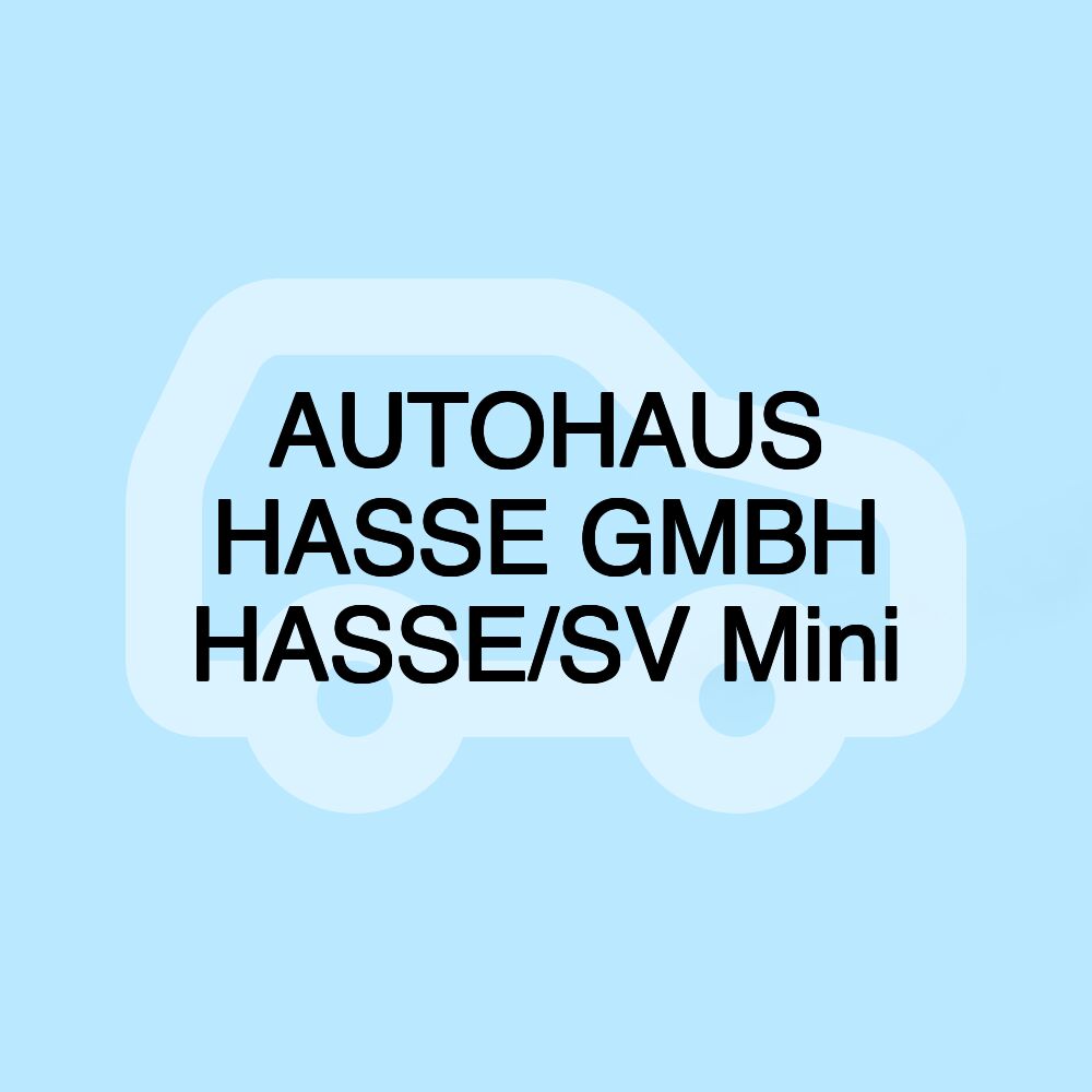 AUTOHAUS HASSE GMBH HASSE/SV Mini
