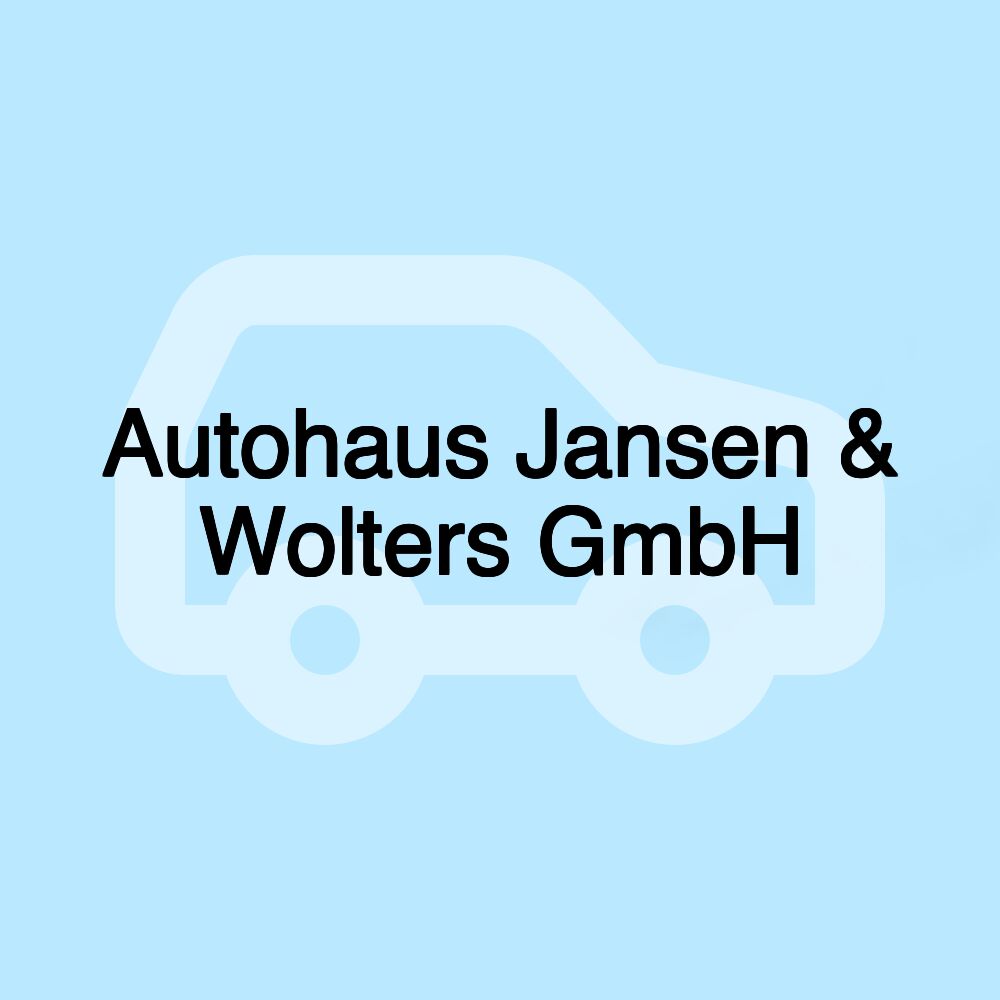 Autohaus Jansen & Wolters GmbH Autohaus Jansen & Wolters GmbH