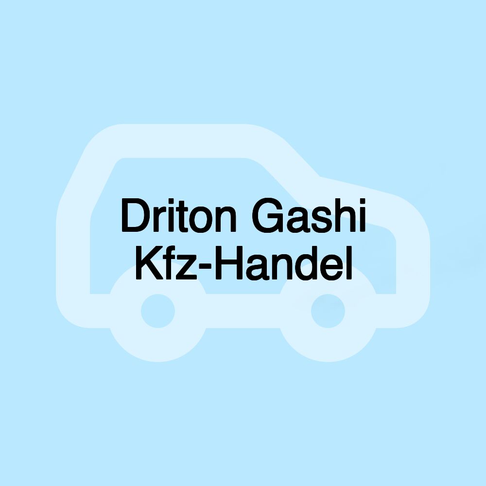 Driton Gashi Kfz-Handel