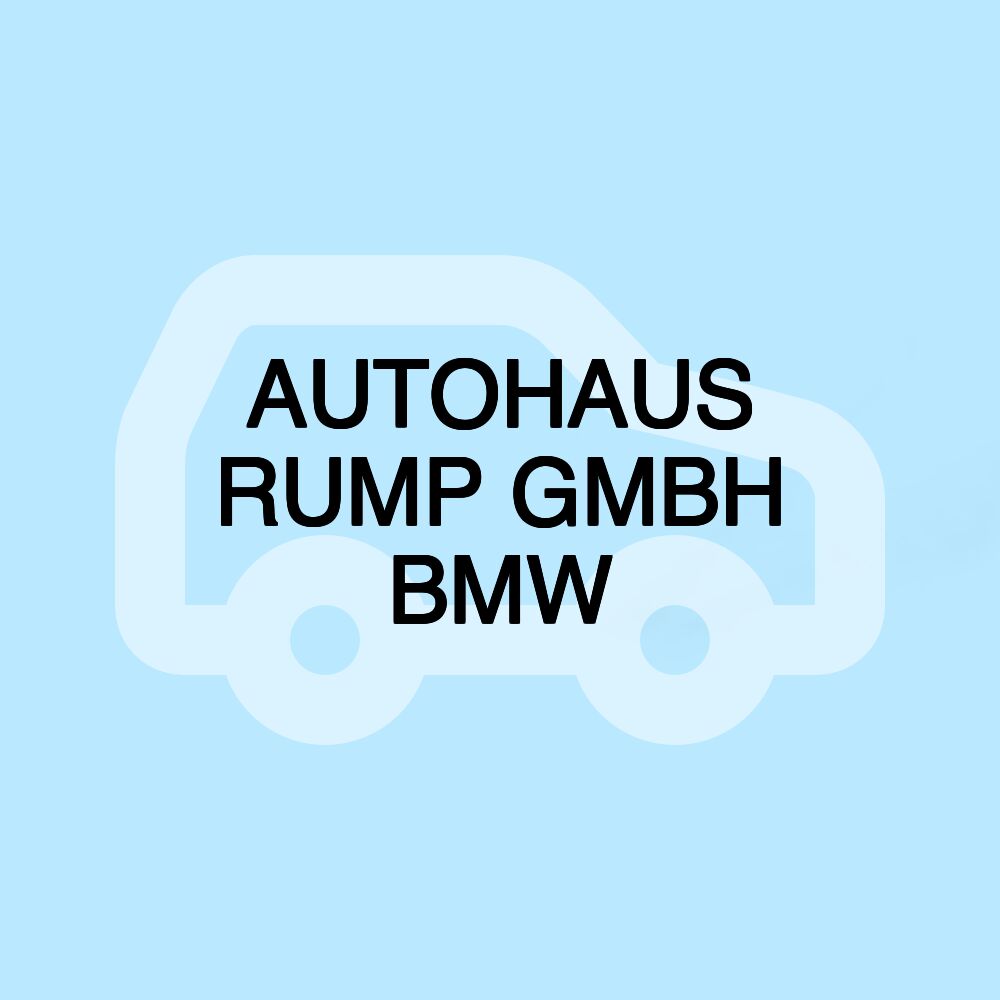 AUTOHAUS RUMP GMBH BMW