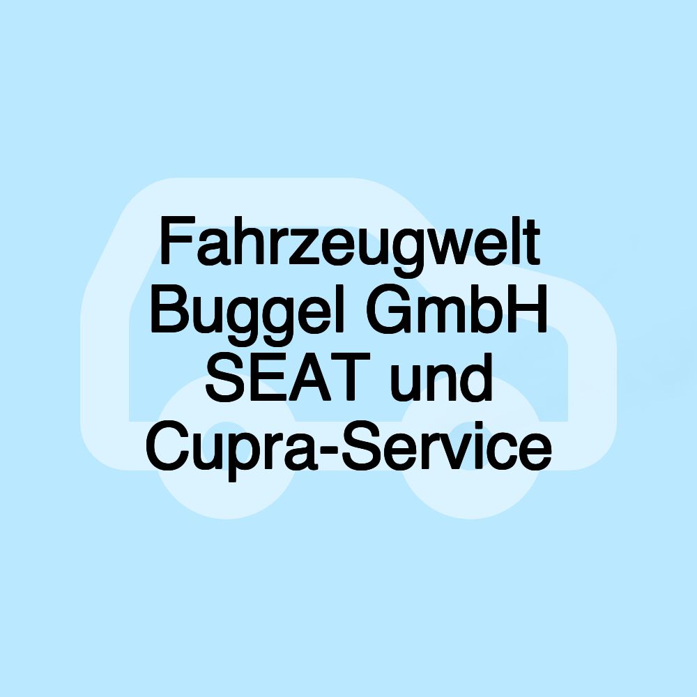 Fahrzeugwelt Buggel GmbH SEAT und Cupra-Service