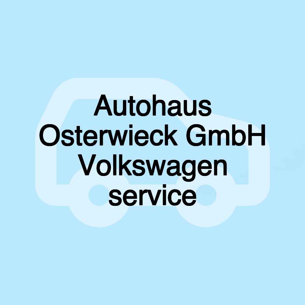 Autohaus Osterwieck GmbH Volkswagen service