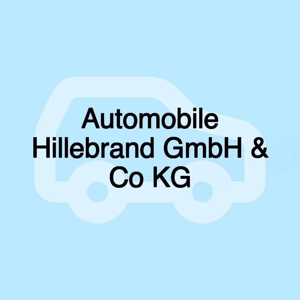 Automobile Hillebrand GmbH & Co KG