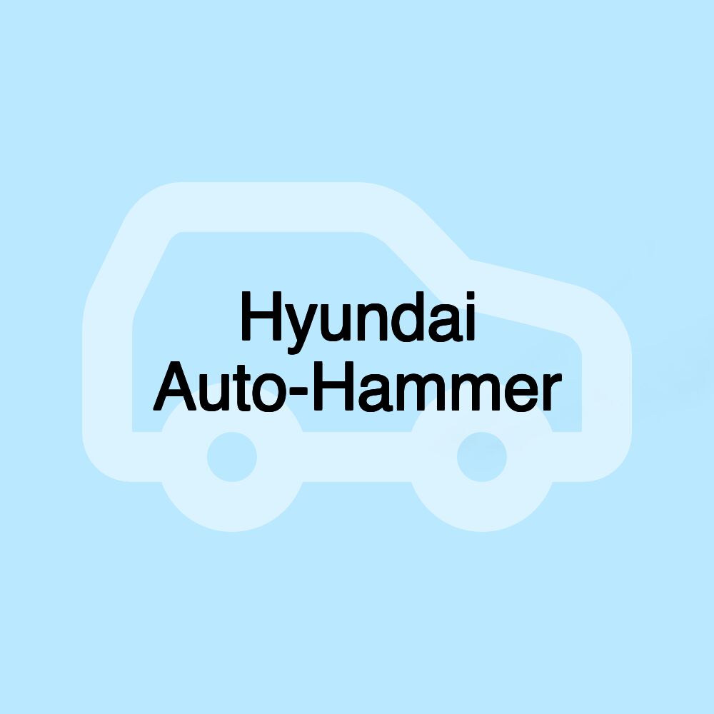 Hyundai Auto-Hammer Hyundai Auto-Hammer