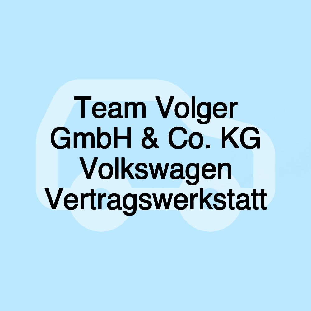 Team Volger GmbH & Co. KG Volkswagen Vertragswerkstatt