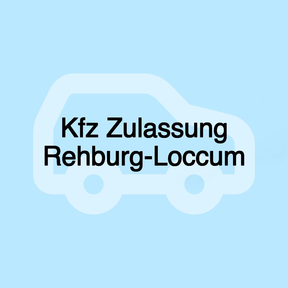 Kfz Zulassung Rehburg-Loccum