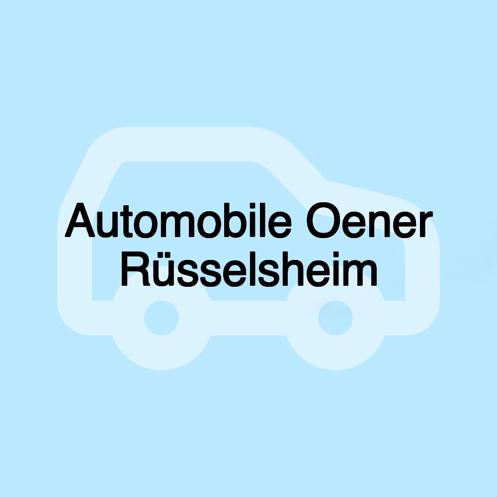 Automobile Oener Rüsselsheim