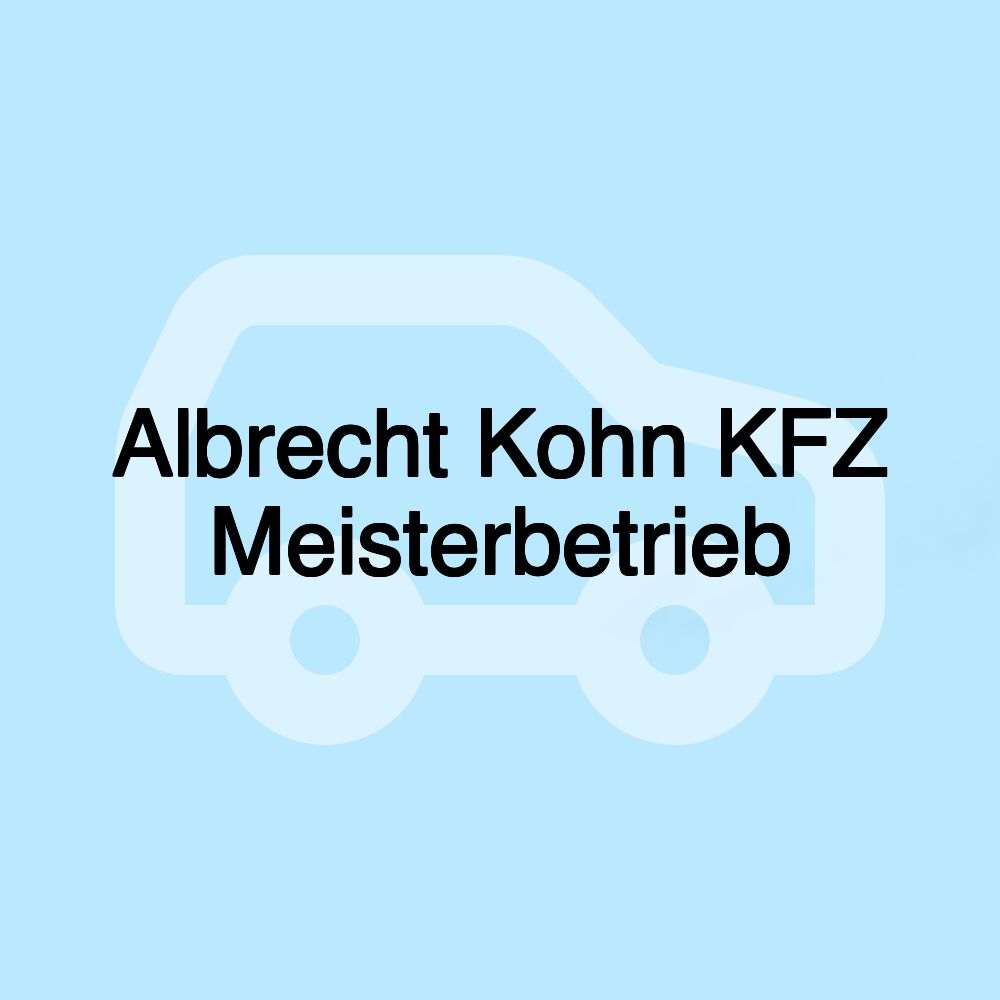 Albrecht Kohn KFZ Meisterbetrieb
