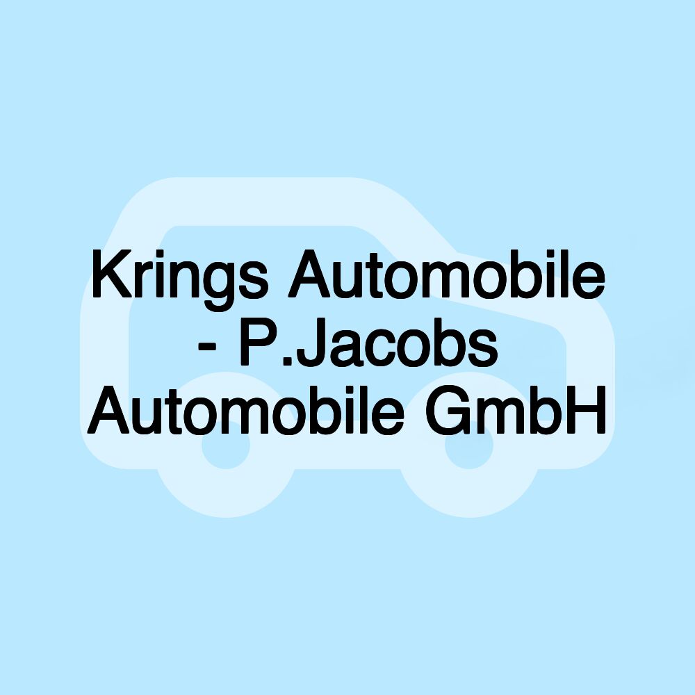 Krings Automobile - P.Jacobs Automobile GmbH