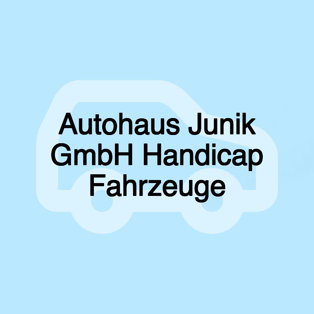 Autohaus Junik GmbH Handicap Fahrzeuge Autohaus Junik GmbH Handicap Fahrzeuge