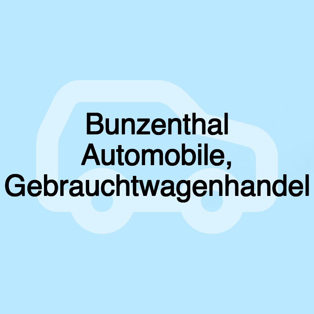 Bunzenthal Automobile, Gebrauchtwagenhandel