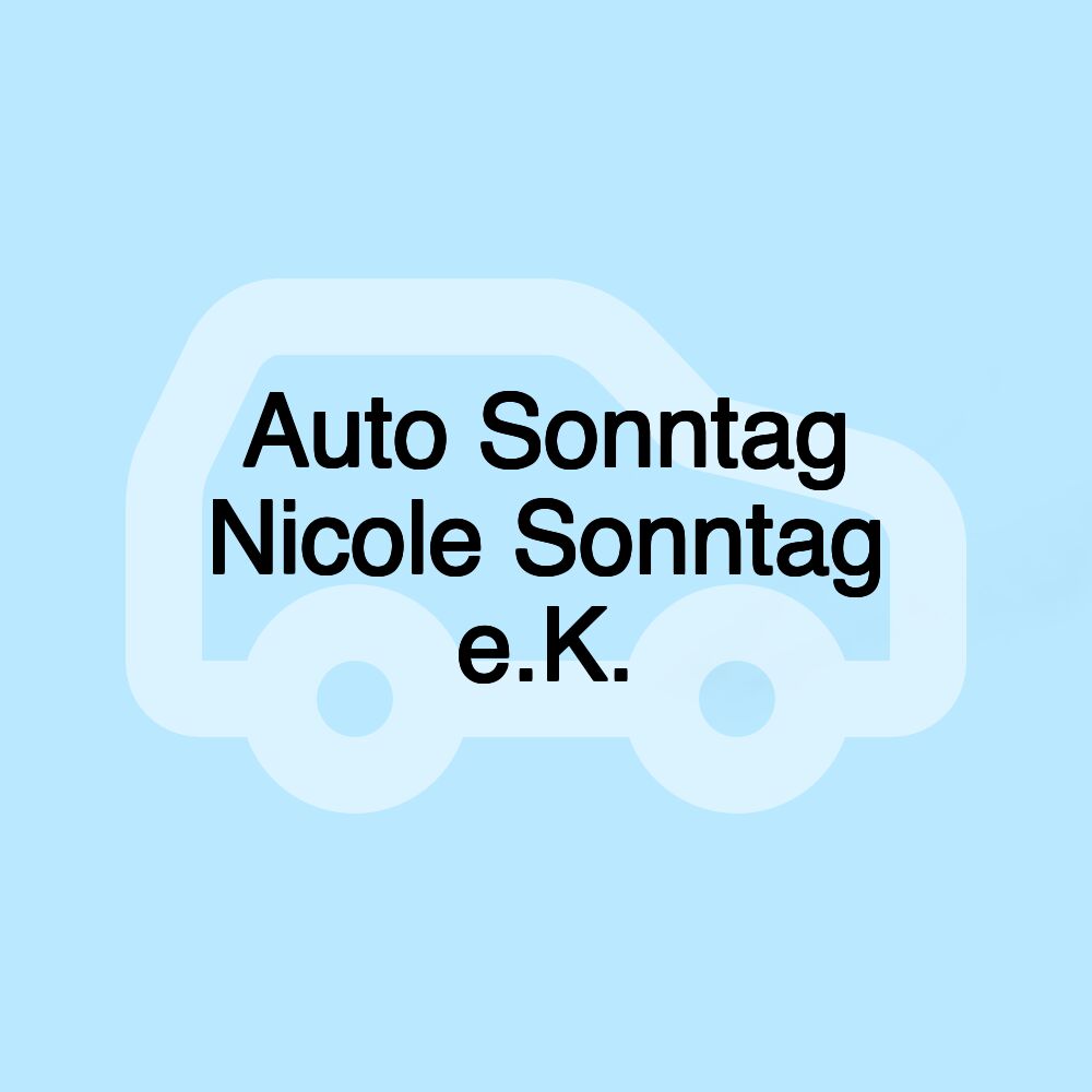 Auto Sonntag Nicole Sonntag e.K.