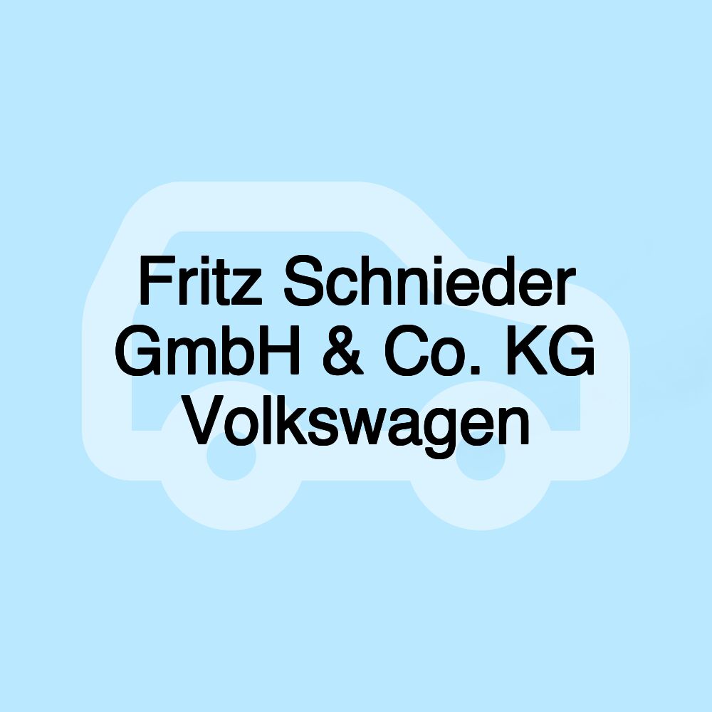 Fritz Schnieder GmbH & Co. KG Volkswagen