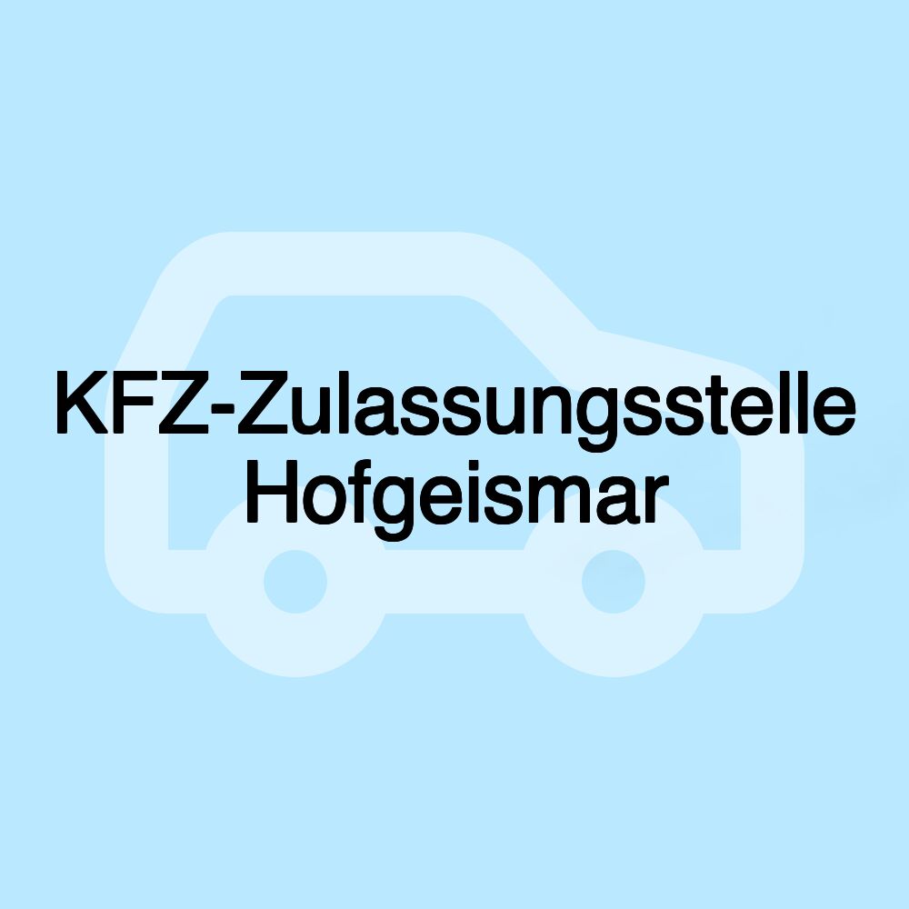 KFZ-Zulassungsstelle Hofgeismar