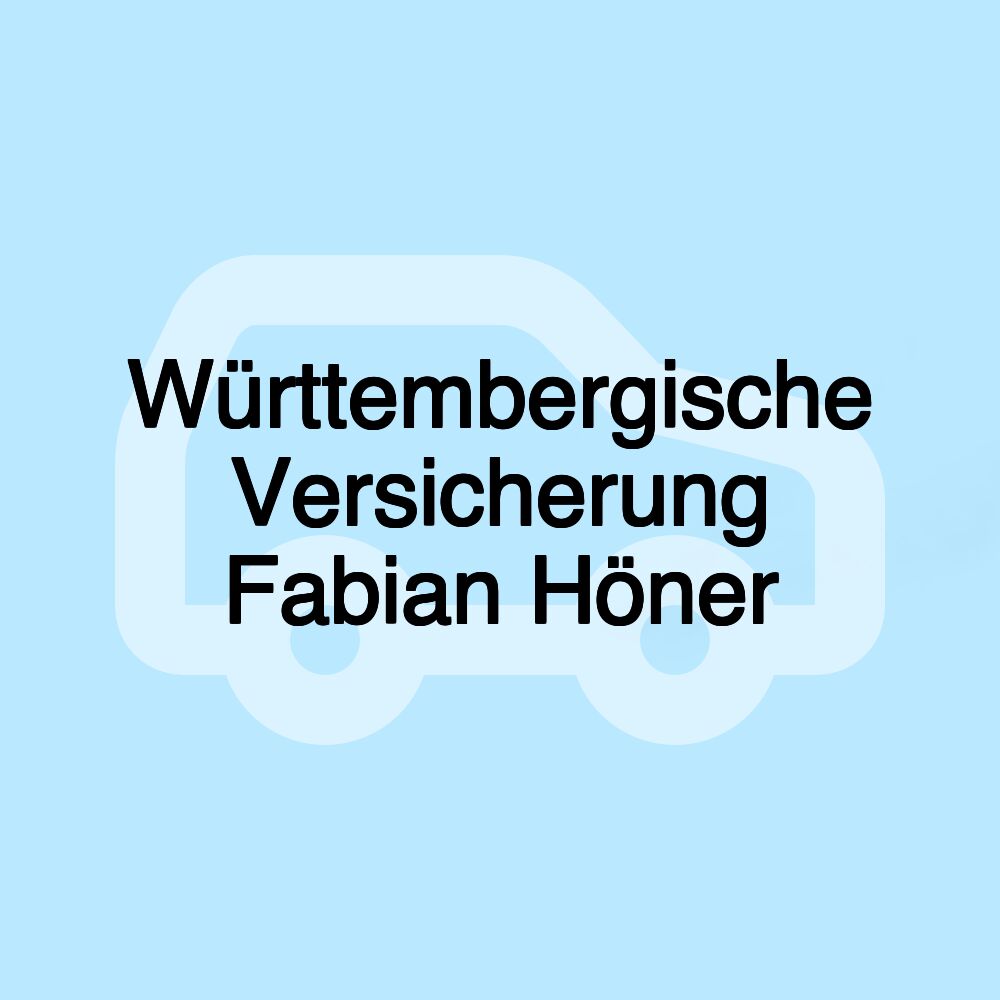 Württembergische Versicherung Fabian Höner