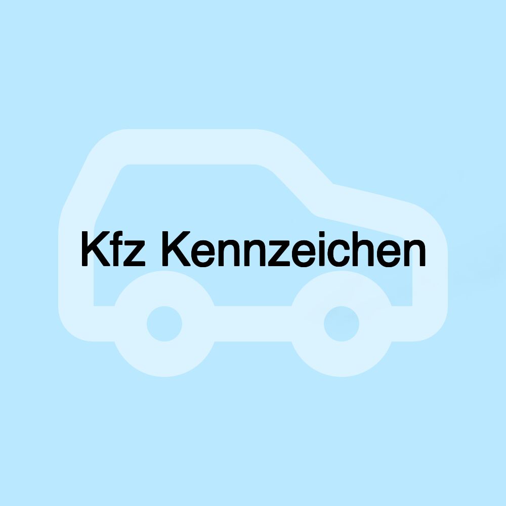 Kfz Kennzeichen