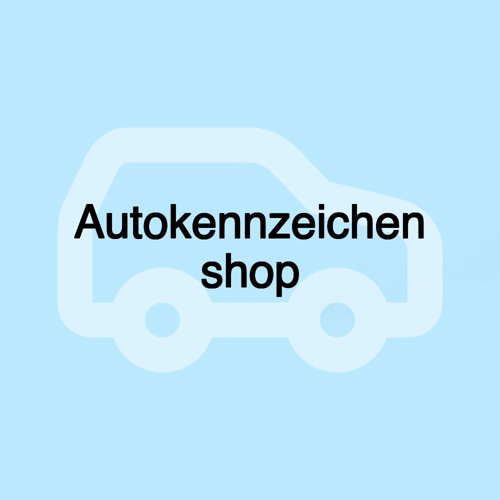 Autokennzeichen shop