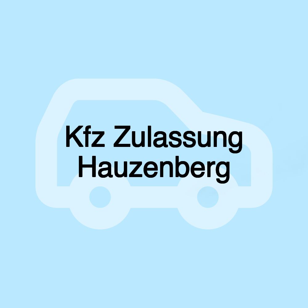 Kfz Zulassung Hauzenberg