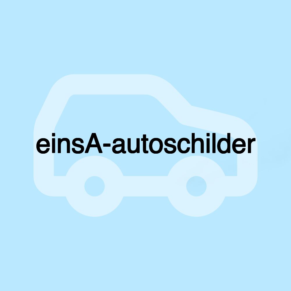 einsA-autoschilder