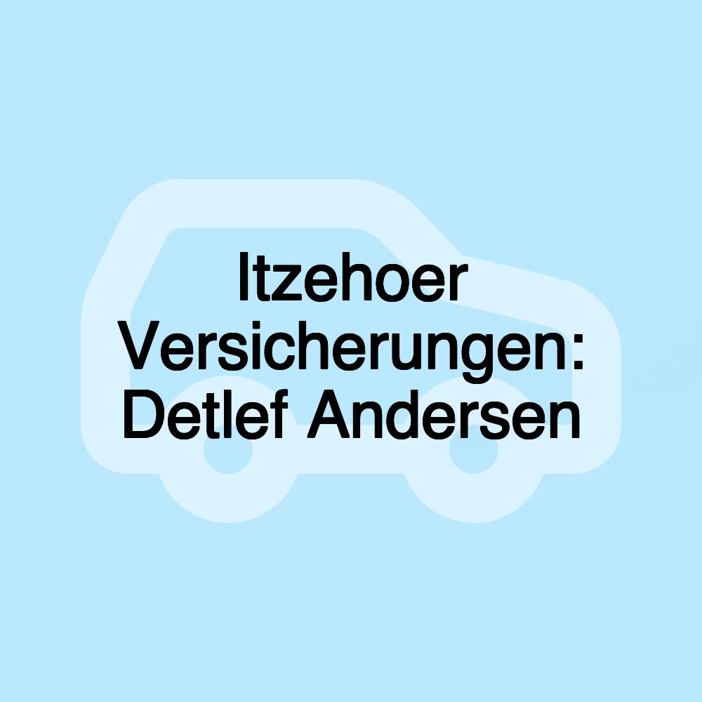 Itzehoer Versicherungen: Detlef Andersen Itzehoer Versicherungen: Detlef Andersen